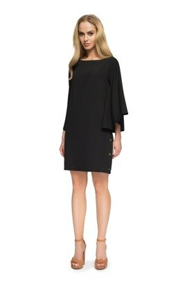 MARIE Sukienka kimono - czarna