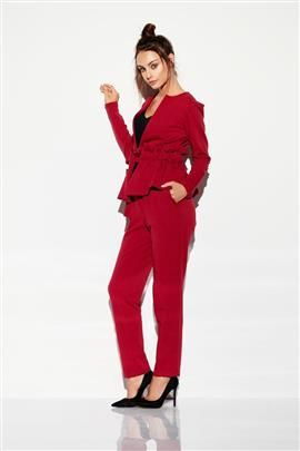 Spodnie casual bordo