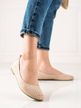 Wygodne ażurowe baleriny