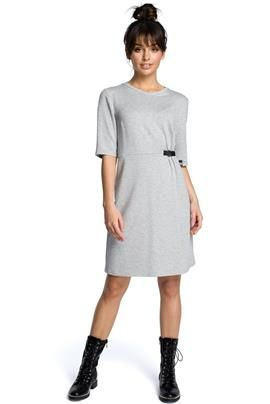 ARIA Sukienka z klamrą - szara