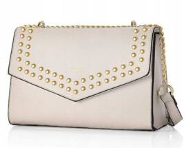 Listonoszka Damska łańcuszek pasek Felice Camellia Beż