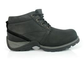 SKÓRZANE Czarne Męskie Buty za Kostkę