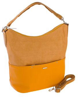 Miękka torba damska hobo z miękkiej skóry ekologicznej — David Jones