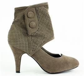 Zamszowe Czołenka z przewiewną cholewką